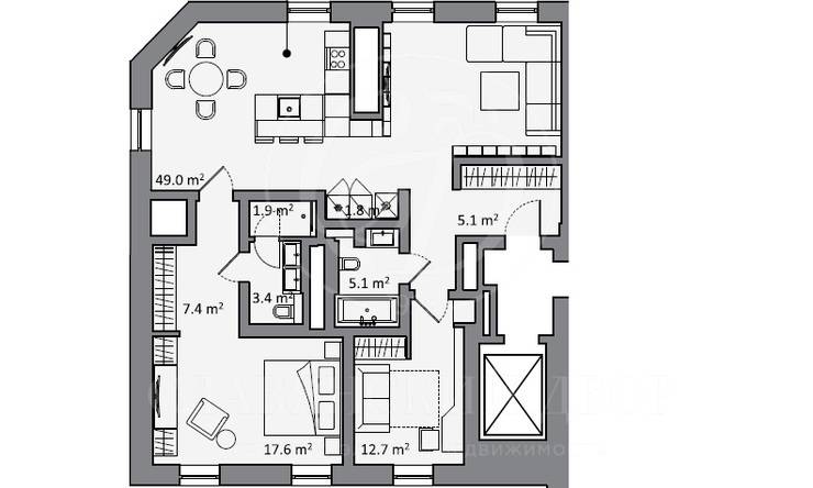 Лот-8554-104294 Продажа квартиры Чистые пруды