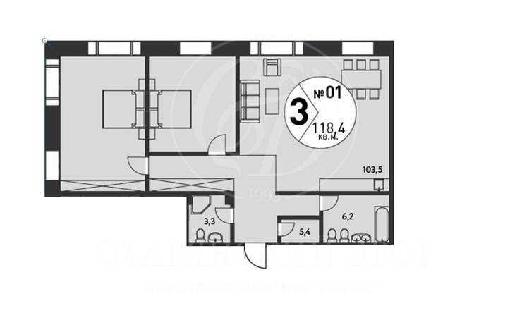 Лот-8798-107103 Продажа квартиры Чистые пруды