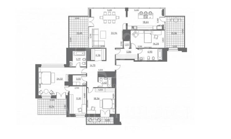 Лот-10414-160432 Продажа квартиры Замоскворечье, Якиманка