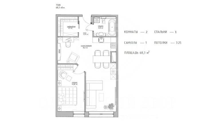 Лот-7302-193956 Продажа квартиры Север