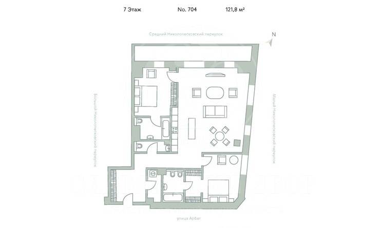 Лот-7236-225534 Продажа квартиры Арбат, Смоленская