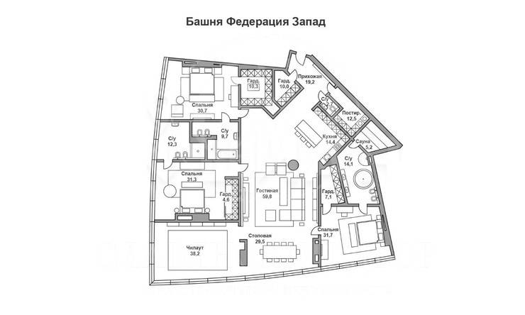 Лот-11663-227401 Аренда квартиры Москва Сити