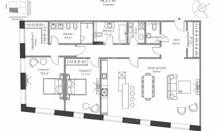 Лот-8875-238255 Продажа квартиры Хамовники, Плющиха