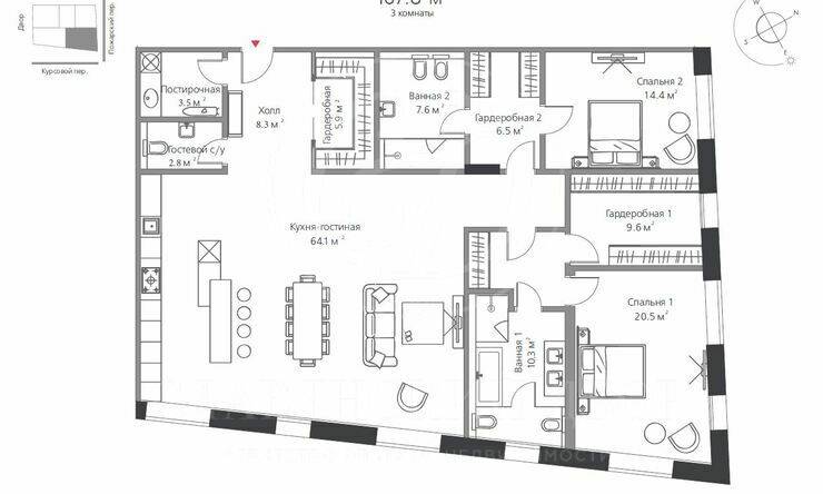 Лот-8874-238257 Продажа квартиры Хамовники, Плющиха