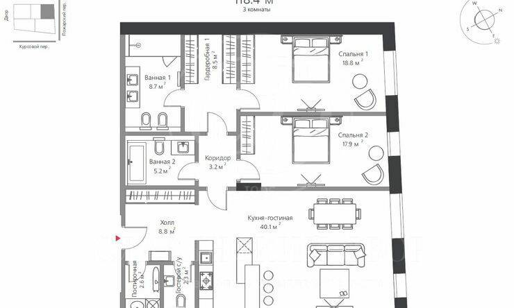 Лот-8286-238258 Продажа квартиры Хамовники, Плющиха