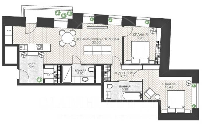 Лот-8322-240575 Продажа квартиры Арбат, Смоленская