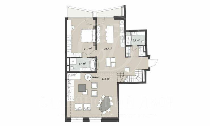 Лот-9645-243656 Продажа квартиры Замоскворечье, Якиманка