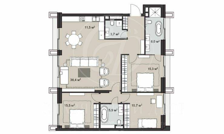 Лот-8545-243678 Продажа квартиры Замоскворечье, Якиманка