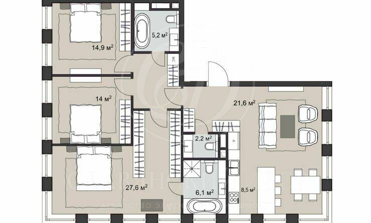 Лот-8547-243681 Продажа квартиры Замоскворечье, Якиманка