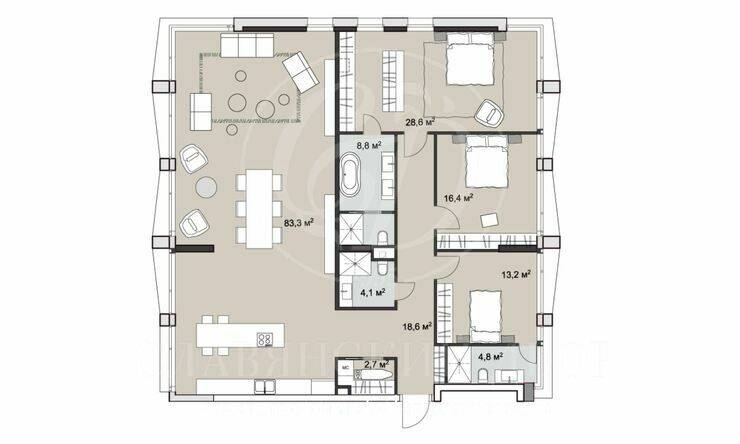 Лот-9647-243683 Продажа квартиры Замоскворечье, Якиманка