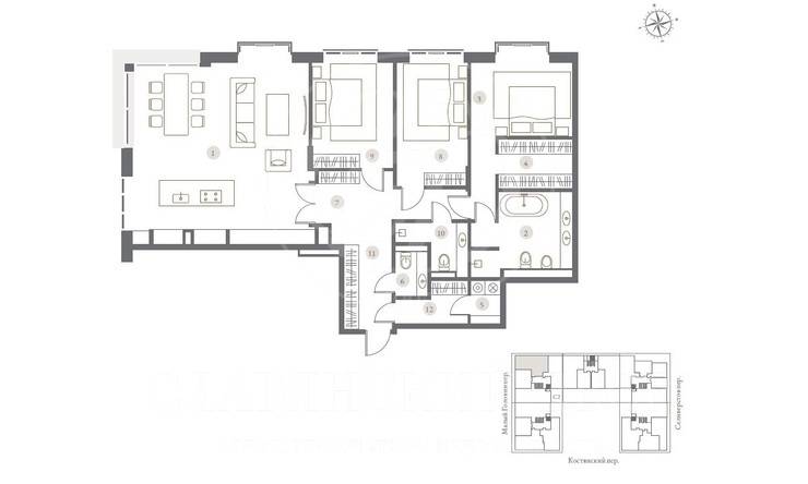 Лот-11897-248005 Продажа квартиры Цветной бульвар, Сретенка