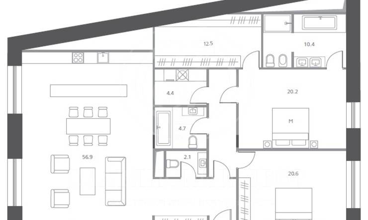 Лот-12022-257834 Продажа квартиры Замоскворечье, Якиманка