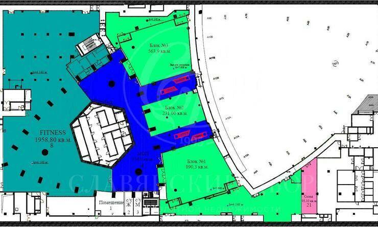 аренда  ЗАО Международная Пресненская наб.