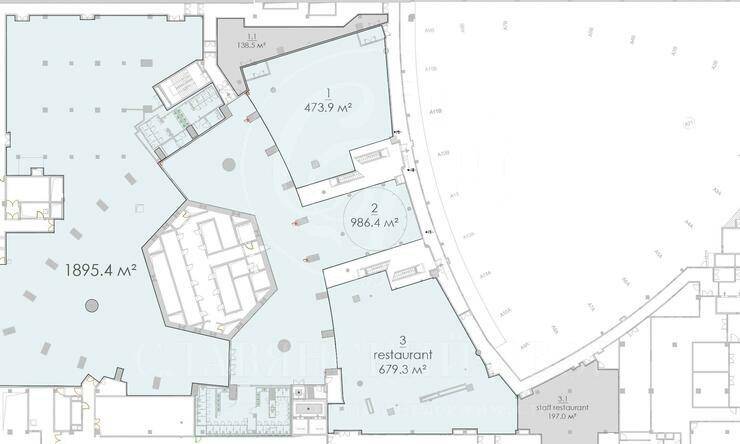 аренда  ЗАО Международная Пресненская наб.