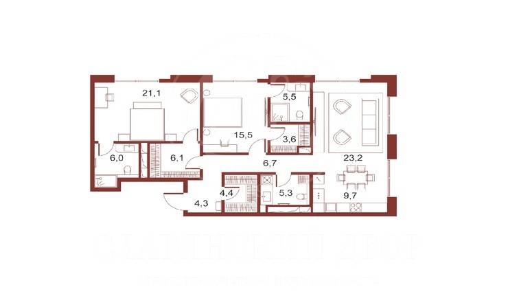 Лот-12603-336850 Продажа квартиры Кремль,Охотный ряд