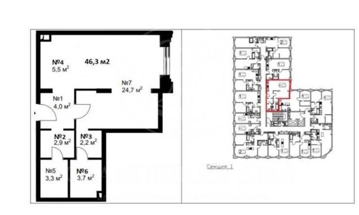 Лот-12798-339233 Продажа квартиры Басманный