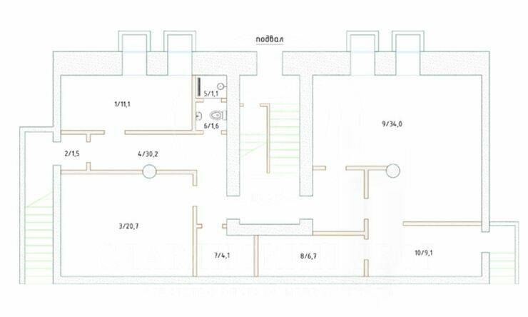 аренда офис, медицинский центр, банковское помещение ЦАО  Казакова