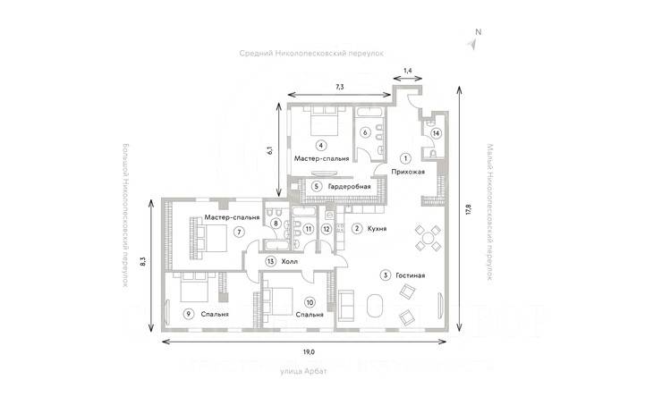 Лот-7238-346738 Продажа квартиры Арбат, Смоленская