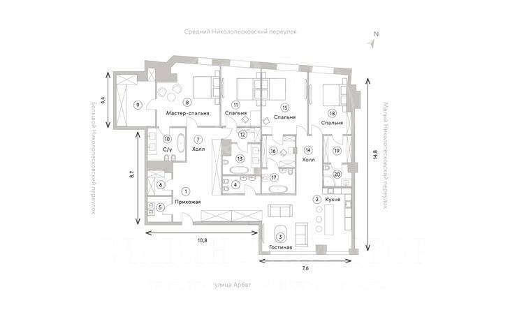 Лот-7076-346740 Продажа квартиры Арбат, Смоленская