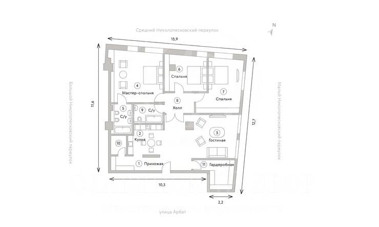 Лот-12196-346746 Продажа квартиры Арбат, Смоленская