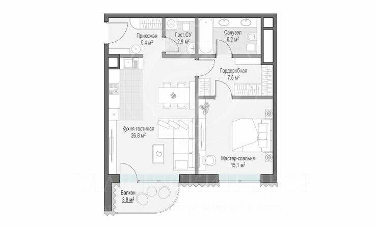 Лот-13032-373203 Продажа квартиры Замоскворечье, Якиманка